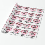 Papel De Presente Festa de solteira cor-de-rosa de Las Vegas<br><div class="desc">O papel de embrulho do bachelorette de Las Vegas com um dado do coração e do casino do rosa do divertimento projeta no papel de envolvimento. Aperfeiçoe envolvendo favoritos para festas ou use como um corredor ao longo da borda das mesas para decorações femininos do partido de Vegas.</div>