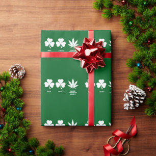 Papel De Presente Festa Divertida do Dia de São Patrício para Homens