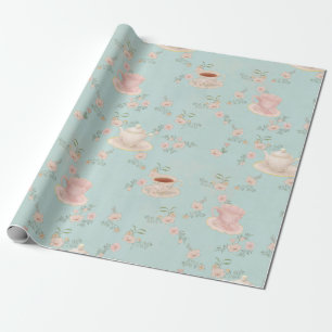Papel De Presente Festa do Chá Shabby Chic