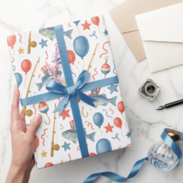 Papel De Presente Festa do Dia da Independência de 4 de julho para a