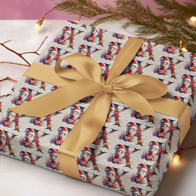 Papel De Presente Festa do Elfo de Natal Adorável Carta X (Criador carregado)