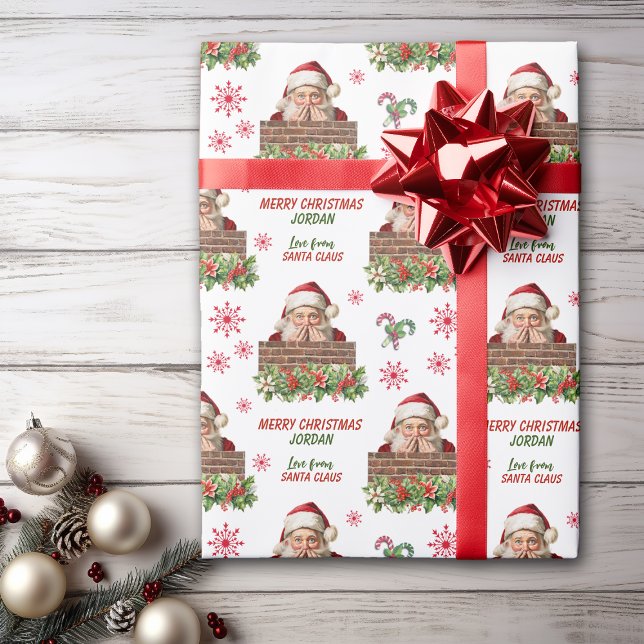 Papel De Presente Festa do Pai Natal Gelado, Natal (Criador carregado)