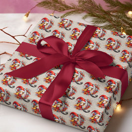 Papel De Presente Festa Elfo de Natal Fofo Carta Q