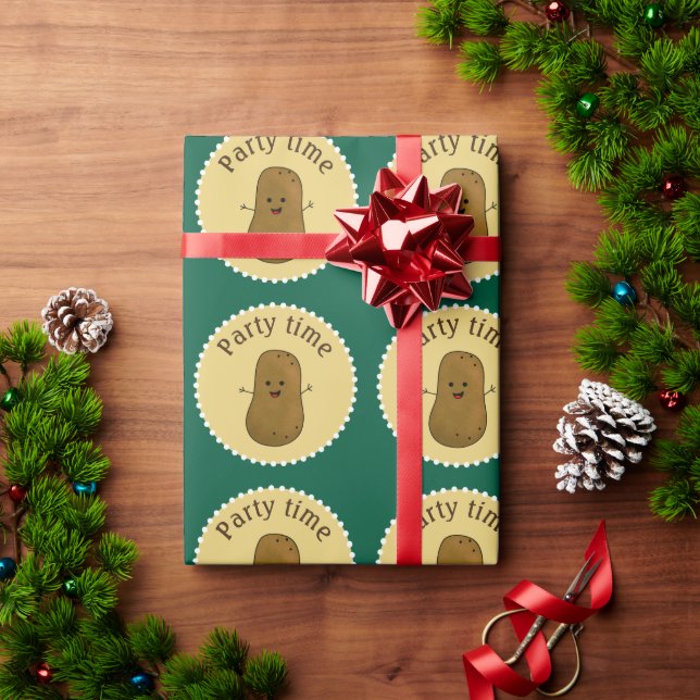 Papel De Presente Festa Feliz da Batata (Presente de Natal)