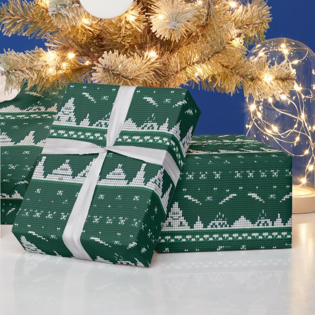 Papel De Presente Festa festiva de suéter feio de Natal (Feriados)