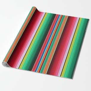 Papel De Presente Festa geral mexicana de Serape do espanhol feito