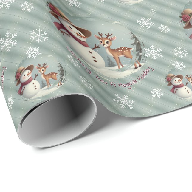 Papel De Presente Festas Fofas e Caprichosas (Ponta do rolo)