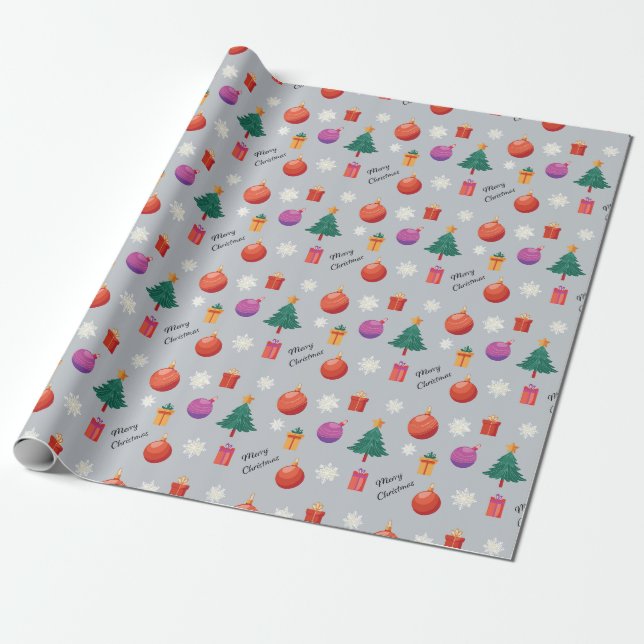 Papel De Presente Festas Natalícias  (Desenrolado)