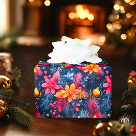 Papel De Presente Festiva Festiva Festiva e Natal de Pinheiro