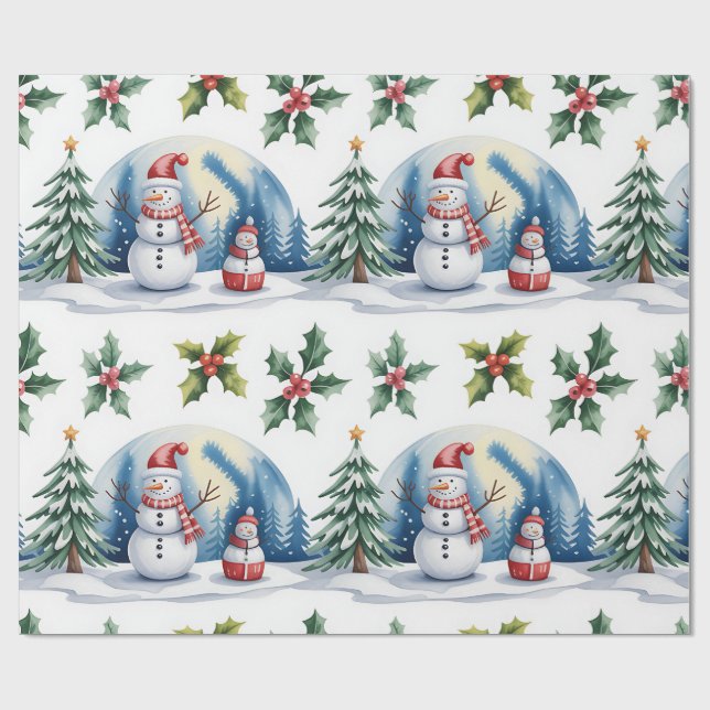 Papel De Presente Festive Christmas Wrapping Paper Collection (Aberto)