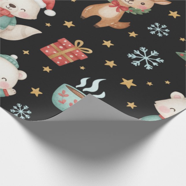 Papel De Presente Festive Critters Holiday Gift Wrap (Ponta)