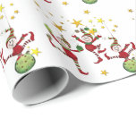 Papel De Presente Festivo Elves Christmas<br><div class="desc">Disponível em ornamentos,  pescoço,  cachecóis,  camisas,  sacos de presente,  convites para festas/eventos,  cartas para Papais noeis,  pratos,  papel e guardanapos de pano,  etiquetas/adesivos de presente,  encapsulamento de presente,  conselho de corte,  bandeja de serviço,  bandanas,  bíblias,  luz noturna,  frigideira de quebra-cabeças e pop de bolo.</div>