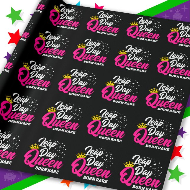 Papel De Presente Fev 29 Dia do Salto Ano do Nascer Raros (Criador carregado)