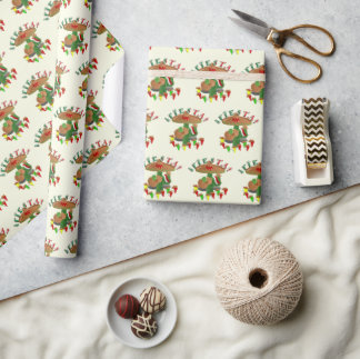 Papel De Presente Fiesta Cactus, Violão E Pimentos Dançantes