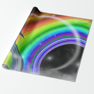 Papel De Presente Figura Misteriosa no Portal Inter-Dimensional
