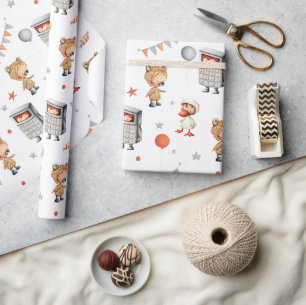 Papel De Presente Figurino de Porco do Urso de Brincadeiras