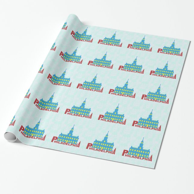 Papel De Presente Filadélfia (Desenrolado)