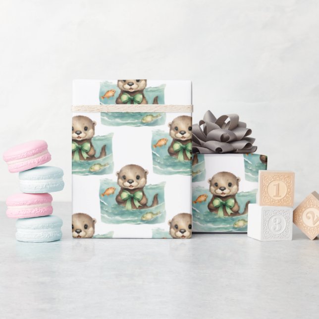 Papel De Presente Filha de Bebê Cuta Neutra (Chá de bebê)