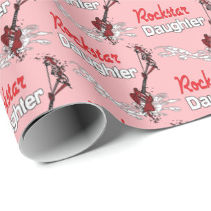 Papel De Presente Filha Rockstar