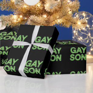Papel De Presente Filho Gay Engraçado Orgulho LGBTQ