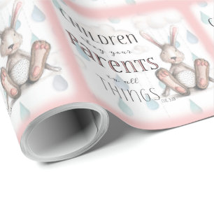 Papel De Presente Filhos Obedeçam a seus Pais - Col 3:20