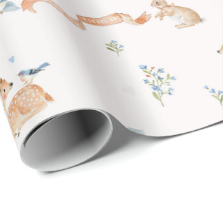 Papel De Presente Filhote da floresta, vida de aves da floresta, cer