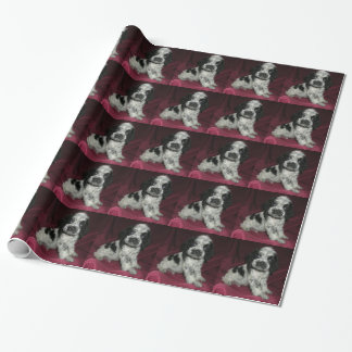 Papel De Presente filhote de cachorro roan de cocker spaniel do