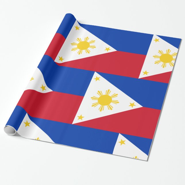 Papel De Presente Filipinas Sinalizador Filipino (Desenrolado)