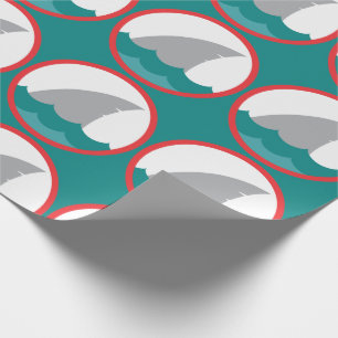 Papel De Presente Fin de tubarão