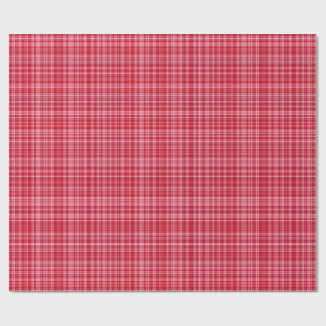 Papel De Presente Fine Ruby Plaid (Aberto)