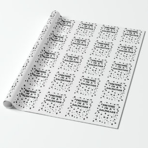 Papel De Presente Fingir que sou um Dia de as Bruxas engraçado de fa
