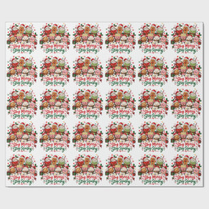Papel De Presente Fique Alegre Fique Macio Chocolate Quente de Natal