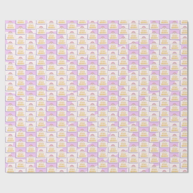 Papel De Presente Fique Groovy (Aberto)