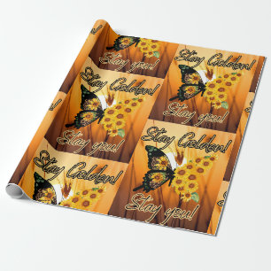 Papel De Presente Fique Ouro, Fique