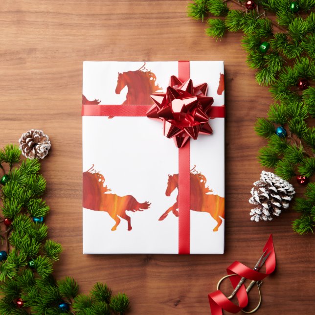 Papel De Presente Fire Horse  (Presente de Natal)