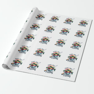 Papel De Presente Fisher Gift Peace Love Fisheries