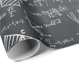 Papel De Presente Física de Matemática no Blackboard Geegy Gift para