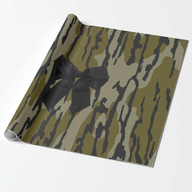 Papel De Presente Fita de Arco em Camo Bottomland para Mulheres e Ra (Desenrolado)
