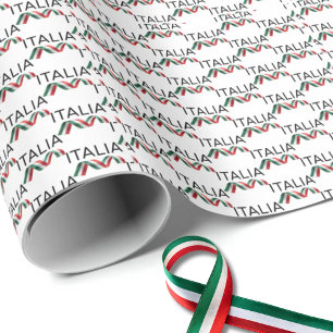 Papel De Presente Fita ondulada Itália 