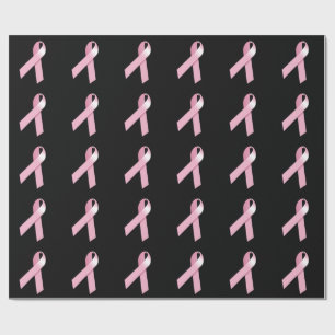 Papel De Presente Fita Rosa Suporta Sensibilização do Cancer da Mama