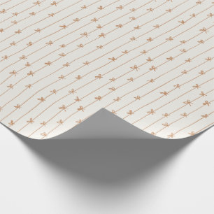 Papel De Presente Fitas de Natal Modernas Ouro de Mola de Natal