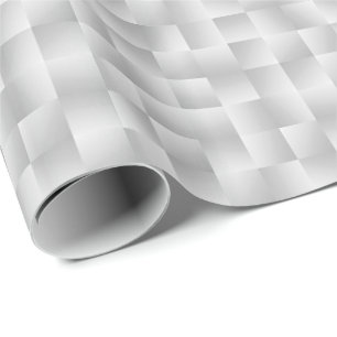Papel De Presente Fitas de Satin - cinzas de Prata