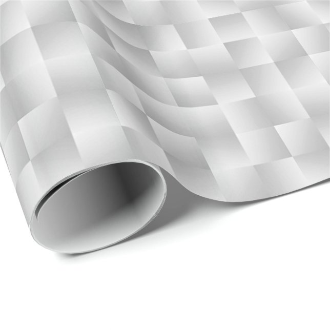 Papel De Presente Fitas de Satin - cinzas de Prata (Ponta do rolo)