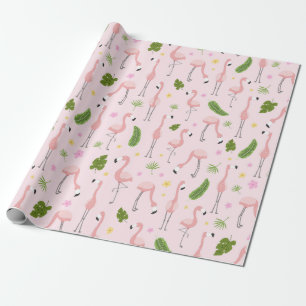 Papel De Presente Flamingo