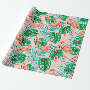Papel De Presente Flamingo