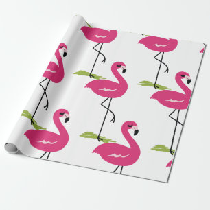 Papel De Presente Flamingo