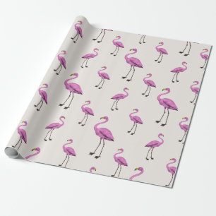 Papel De Presente Flamingo