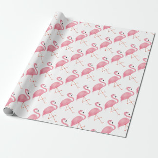 Papel De Presente Flamingo cor-de-rosa