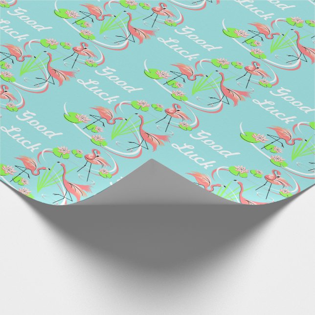 Papel De Presente Flamingo Fandango Trio Boa Sorte de presente (Ponta)