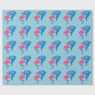 Papel De Presente Flamingo Tornado Bold Modern Graphic Art